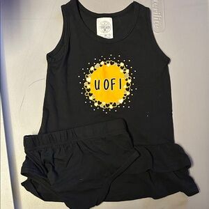 Rivalry Threads Black and Yellow Kids Casual Dress